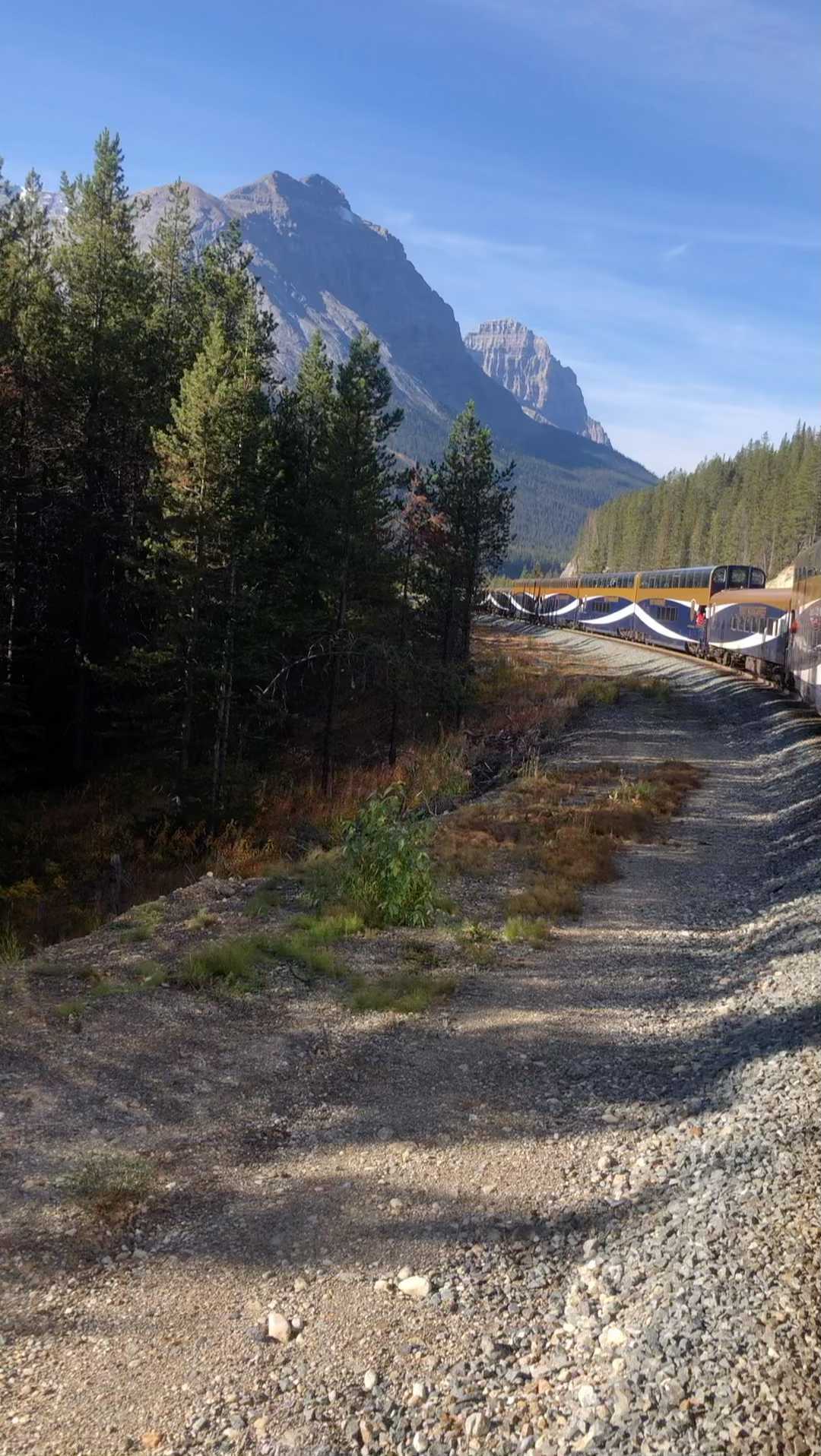 Rocky Mountaineer voyage day 1 from Banff to Kamloops. #bucketlist